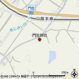 門生神社周辺の地図