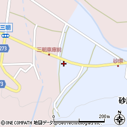 鳥取県東伯郡三朝町砂原278周辺の地図