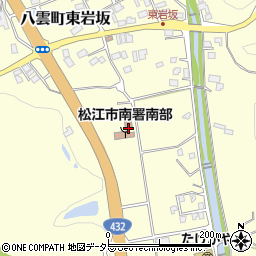 島根県松江市八雲町東岩坂369周辺の地図