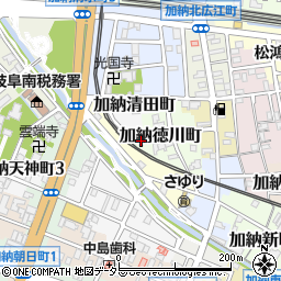 岐阜県岐阜市加納徳川町20周辺の地図