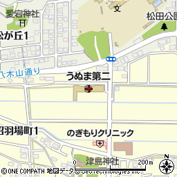 うぬま第二幼稚園周辺の地図