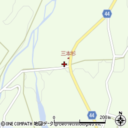 鳥取県東伯郡琴浦町三本杉1477周辺の地図