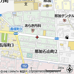石山町周辺の地図