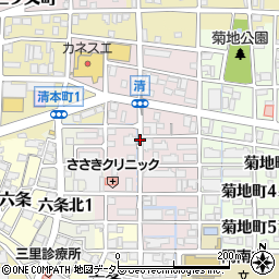 岐阜県岐阜市清周辺の地図