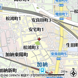 岐阜県岐阜市安宅町周辺の地図