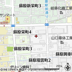 岐阜県各務原市蘇原瑞雲町4丁目5周辺の地図