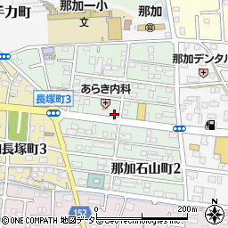 岐阜県各務原市那加石山町周辺の地図