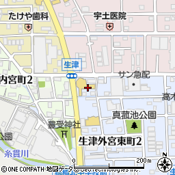 岐阜トヨタ自動車穂積店周辺の地図