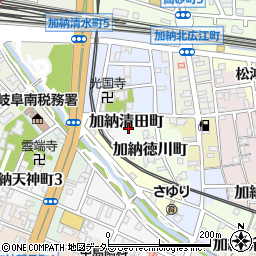 岐阜県岐阜市加納清田町2周辺の地図