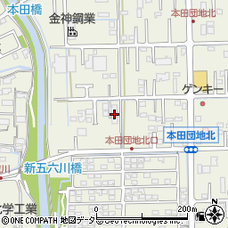 本田サンハイツ周辺の地図