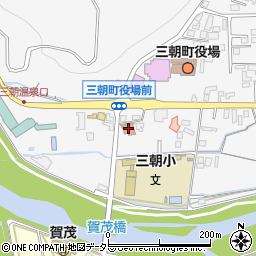 三朝郵便局周辺の地図