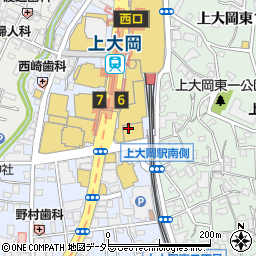 神奈川県横浜市港南区上大岡西1丁目8周辺の地図