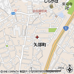 神奈川県横浜市戸塚区矢部町周辺の地図