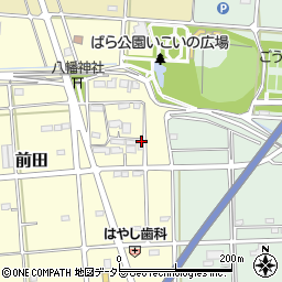 岐阜県安八郡神戸町前田周辺の地図