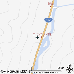 長野県飯田市上村中郷411周辺の地図