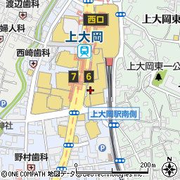 横浜銀行上大岡支店周辺の地図