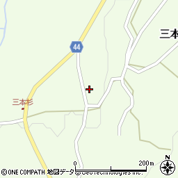 鳥取県東伯郡琴浦町三本杉1014周辺の地図