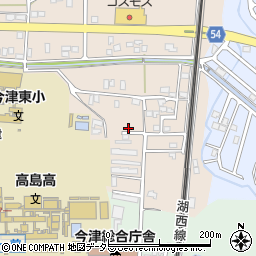 滋賀県高島市今津町弘川76-4周辺の地図