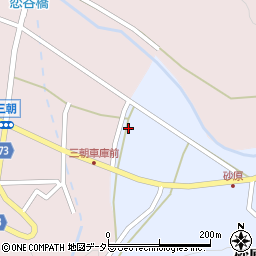 鳥取県東伯郡三朝町砂原231周辺の地図