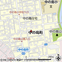 千葉県茂原市中の島町周辺の地図