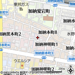 岐阜県岐阜市加納黒木町1丁目2周辺の地図