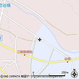 鳥取県東伯郡三朝町砂原230周辺の地図