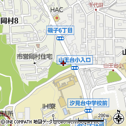 岡村駐車場周辺の地図