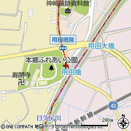 用田橋周辺の地図
