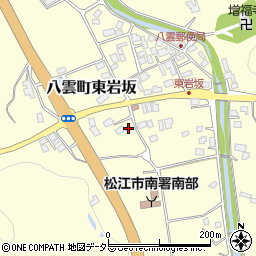 島根県松江市八雲町東岩坂314周辺の地図