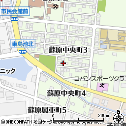 岐阜県各務原市蘇原中央町3丁目151周辺の地図