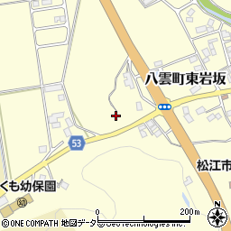 島根県松江市八雲町東岩坂146周辺の地図