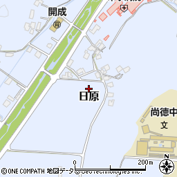 鳥取県米子市日原周辺の地図