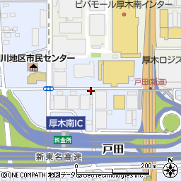 三甲リース株式会社　厚木センター周辺の地図