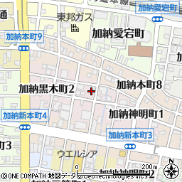 岐阜県岐阜市加納黒木町1丁目17周辺の地図