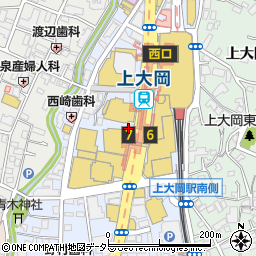 大戸屋上大岡駅前店周辺の地図
