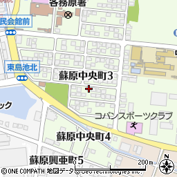 岐阜県各務原市蘇原中央町3丁目132周辺の地図