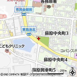 岐阜県各務原市蘇原中央町3丁目128周辺の地図