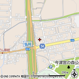 滋賀県高島市今津町弘川1507-6周辺の地図