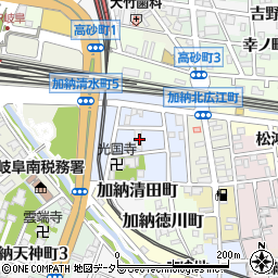 岐阜県岐阜市加納西広江町周辺の地図