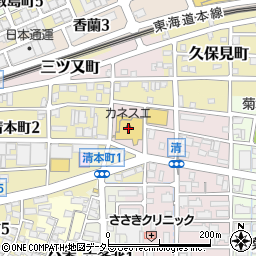 カネスエ三里店周辺の地図