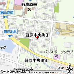 岐阜県各務原市蘇原中央町3丁目116周辺の地図