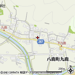 兵庫県養父市八鹿町九鹿464周辺の地図