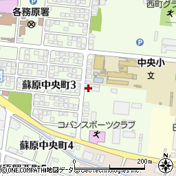 岐阜県各務原市蘇原中央町3丁目107周辺の地図