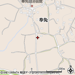 千葉県市原市奉免336周辺の地図