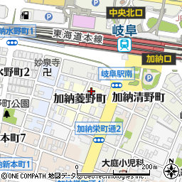 ＭＡＹパーク岐阜駅南駐車場周辺の地図
