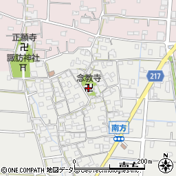 念教寺周辺の地図