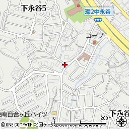 中永谷団地自治会周辺の地図