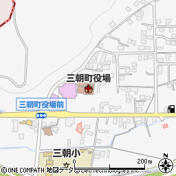 鳥取県東伯郡三朝町周辺の地図