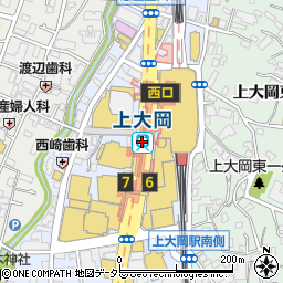 横浜市港南区上大岡駅行政サービスコーナー周辺の地図