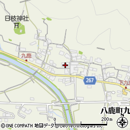 兵庫県養父市八鹿町九鹿455-1周辺の地図